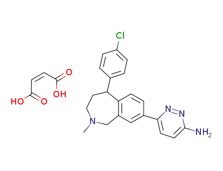 (+/-)-6-(5-(4-chlorophenyl)-2-methyl-2,3,4,5-tetrahydro-1H-benzo[c]azepin-8-yl)pyridazin-3-amine maleate