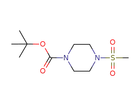 Molecular Structure of 164331-38-8 (TERT-BUTYL 4-(METHYLSULFONYL)PIPERAZINE-1-CARBOXYLATE)