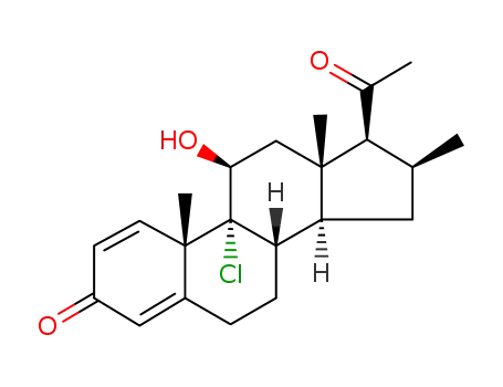 9α-chloro-11β-hydroxy-16β-methyl-pregna-1,4-diene-3,20-dione
