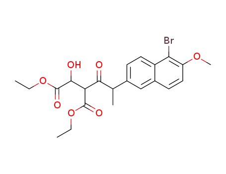2(R)hydroxy-3(R)-[2-(5-bromo-6-methoxy-2-naphthyl)propanoyl]-butanedioic acid diethylester