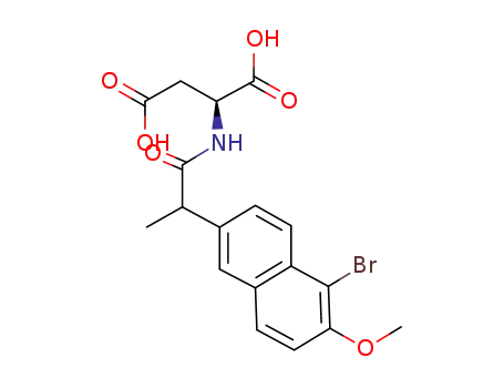N-[ d,l-2-(5-bromo-6-methoxy-2-naphthyl)-propionyl]-l-aspartic acid