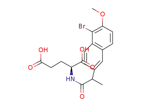 N-[ d,l-2-(5-bromo-6-methoxy-2-naphthyl)-propionyl]-l-glutamic acid