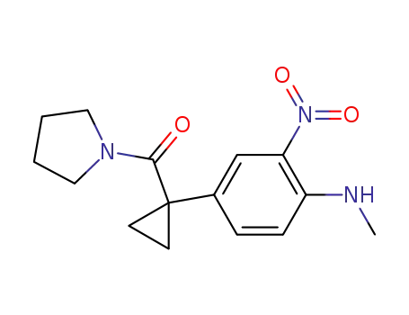 4-[1-(pyrrolidin-1-yl-carbonyl)cyclopropyl]-2-nitro-N-methylaniline