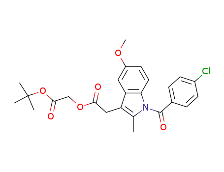 Molecular Structure of 75302-98-6 (ACEMETACINTERT-BUTYLESTER)