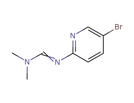Molecular Structure of 138888-98-9 ((E)-N'-(5-bromopyridin-2-yl)-N,N-dimethylformimidamide)