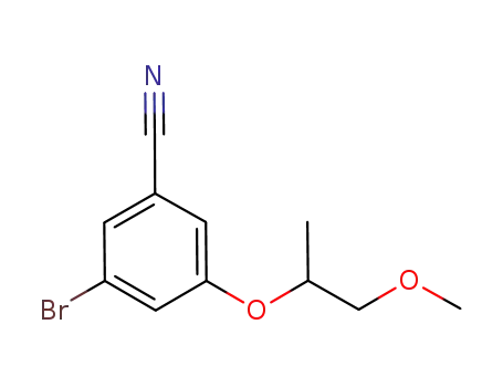 3-bromo-5-(2-methoxy-1-methylethoxy)benzonitrile