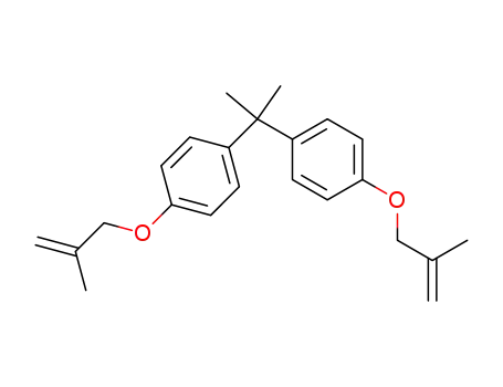Molecular Structure of 103915-73-7 (Benzene, 1,1'-(1-methylethylidene)bis[4-[(2-methyl-2-propenyl)oxy]-)