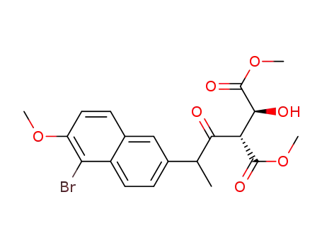 2(S)-hydroxy-3(S)-[2-(5-bromo-6-methoxy-2napthyl)-propanoyl]-butanedioic acid dimethyl ester