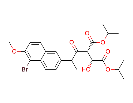 2(R)hydroxy-3(R)-[2-(5-bromo-6-methoxy-2-naphthyl)propanoyl]-butanedioic acid diisopropylester