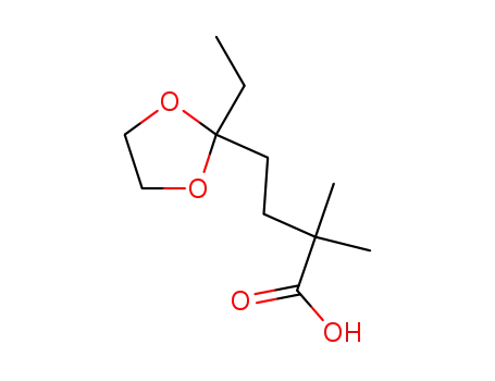 4-(2-ethyl-[1,3]dioxolan-2-yl)-2,2-dimethyl-butyric acid