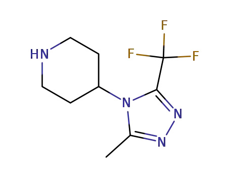 4-[3-methyl-5-(trifluoromethyl)-4H-1,2,4-triazol-4-yl]piperidine