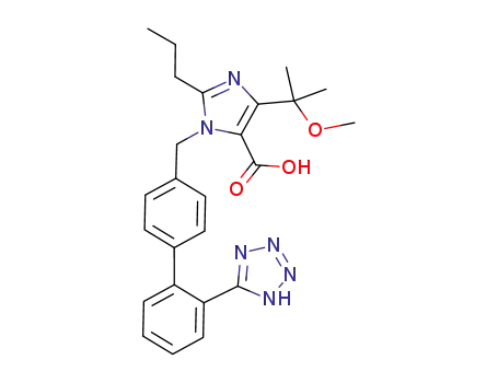 4-(1-methoxy-1-methylethyl)-2-propyl-1-{4-(2-tetrazol-5-yl) phenyl}phenylmethylimidazole-5-carboxylic acid