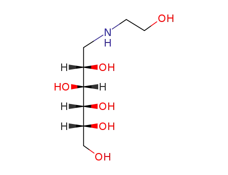 Molecular Structure of 54662-27-0 (1-DEOXY-1-(2-HYDROXYETHYLAMINO)-D-GLUCITOL)