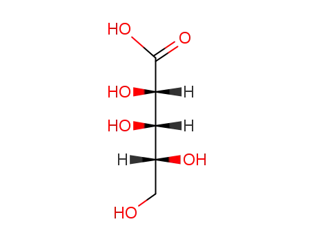 Molecular Structure of 526-92-1 (D-Lyxonic acid)