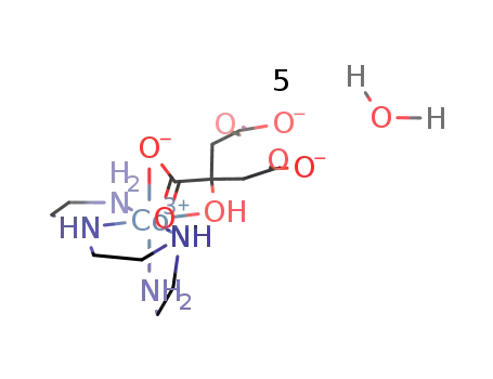 β-[(citrato)(triethylenetetramine)cobalt(III)] pentahydrate