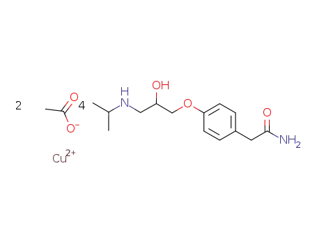 [Cu(4-[2-hydroxy-3-[(1-methylethyl)amino]propoxy]benzeneacetamide)4][OAc]2