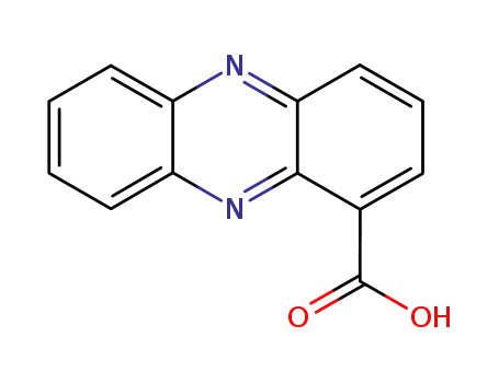 Molecular Structure of 2538-68-3 (PHENAZINE-1-CARBOXYLIC ACID)