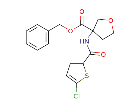 3-[(5-chloro-thiophen-2-yl)-carbonylamino]-tetrahydro-furan-3-carboxylic acid benzyl ester