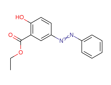 Molecular Structure of 21460-90-2 (Benzoic acid, 2-hydroxy-5-(phenylazo)-, ethyl ester)