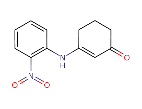 Molecular Structure of 145657-29-0 (2-Cyclohexen-1-one,3-[(2-nitrophenyl)amino]-)