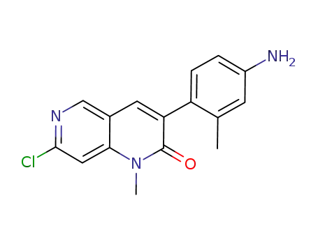 3-(4-amino-2-methyl-phenyl)-7-chloro-1-methyl-1H-[1,6]naphthyridin-2-one