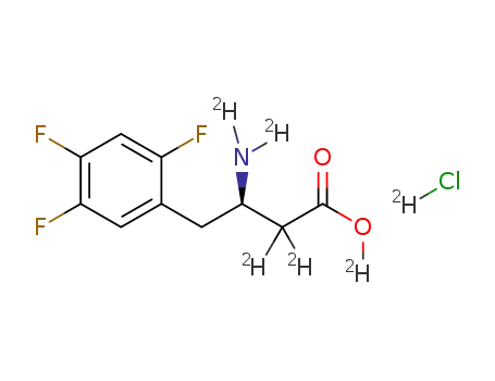 (R)-3-(amino-d2)-4-(2,4,5-trifluorophenyl)-2,2-d2-butanoic acid deuterochloride