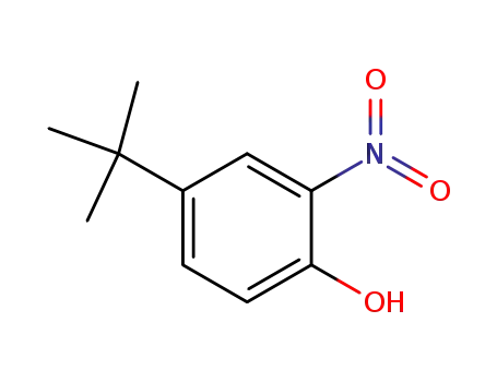 Molecular Structure of 3279-07-0 (4-tert-Butyl-2-nitrophenol)