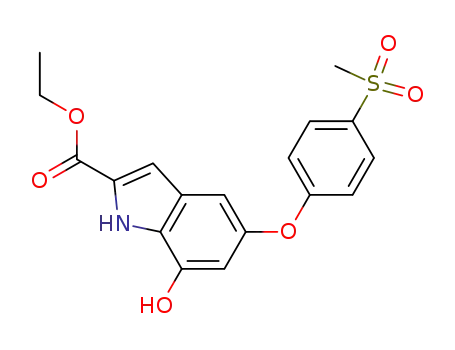 ethyl 7-hydroxy-5-[4-(methylsulfonyl)phenoxy]-1H-indole-2-carboxylate