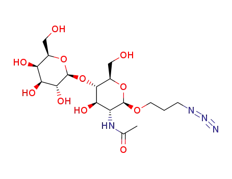 3-azidopropyl (β-D-galactopyranosyl)-(1→4)-O-2-deoxy-2-acetamido-β-D-glucopyranoside