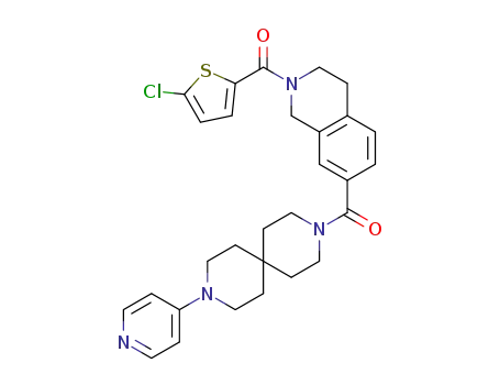 (5-chlorothiophen-2-yl)(7-(9-(pyridin-4-yl)-3,9-diazaspiro[5.5]undecan-3-carbonyl)-3,4-dihydroisoquinolin-2(1H)-yl)methanone