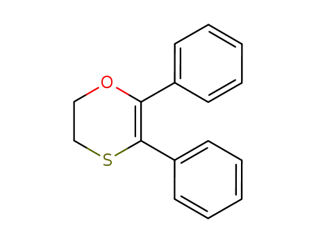 Molecular Structure of 58041-19-3 (2,3-DIHYDRO-5,6-DIPHENYL-1,4-OXATHIIN)