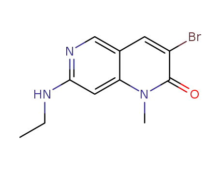 3-bromo-7-(ethylamino)-1-methyl-1,6-naphthyridin-2(1H)-one