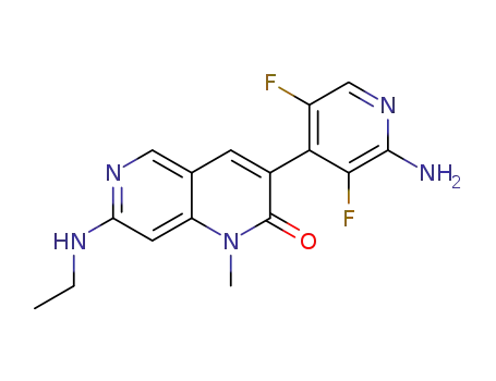 3-(2-amino-3,5-difluoropyridin-4-yl)-7-(ethylamino)-1-methyl-1,6-naphthyridin-2(1H)-one