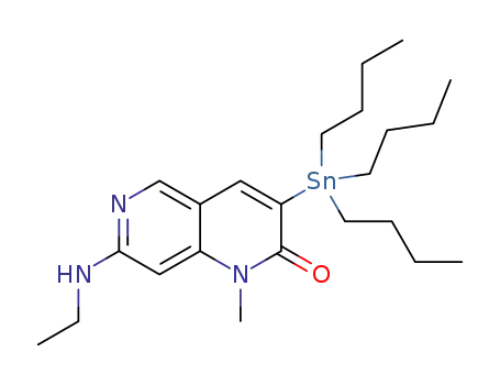 3-(tributylstannyl)-7-(ethylamino)-1-methyl-1,6-naphthyridin-2(1H)-one