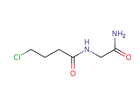 Molecular Structure of 64026-51-3 (Butanamide, N-(2-amino-2-oxoethyl)-4-chloro-)