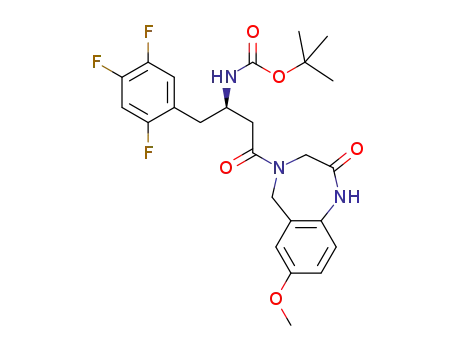 (R)-[3-(7-methoxy-2-oxo-1,2,3,5-tetrahydro-benzo[e][1,4]diazepine-4-yl)-3-oxo-1-(2,4,5-trifluorophenyl)propyl]carbamic acid tert-butyl ester