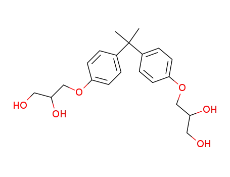 Molecular Structure of 5581-32-8 (2,2-BIS[4-(2,3-DIHYDROXYPROPOXY)PHENYL]PROPANE)