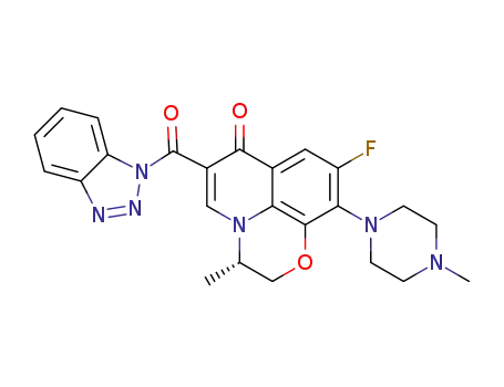 (S)-6-(1H-benzo[d][1,2,3]triazole-1-carbonyl)-9-fluoro-3-methyl-10-(4-methylpiperazin-1-yl)-2H-[1,4]oxazino[2,3,4-ij]quinolin-7(3H)-one