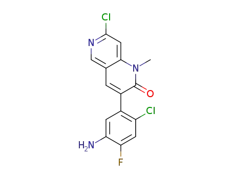 3-(5-amino-2-chloro-4-fluorophenyl)-7-chloro-1-methyl-1,6-naphthyridin-2(1H)-one
