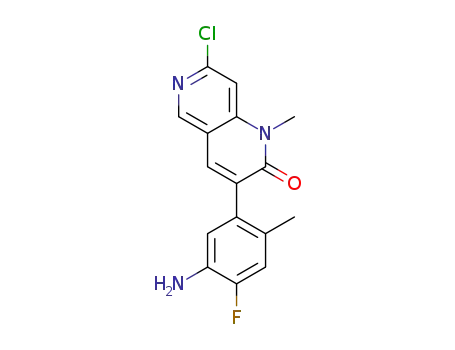 3-(5-amino-4-fluoro-2-methylphenyl)-7-chloro-1-methyl-1,6-naphthyridin-2(1H)-one