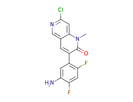 3-(5-amino-2,4-difluorophenyl)-7-chloro-1-methyl-1,6-naphthyridin-2(1H)-one