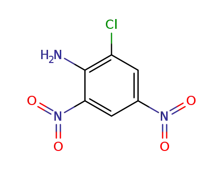 Molecular Structure of 3531-19-9 (2-Chloro-4,6-dinitroaniline)