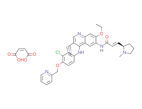 (E)-N-[4-[[3-chloro-4-(2-pyridylmethoxy)phenyl]amino]-3-cyano-7-ethoxy-6-quinolyl]-3-[(2R)-1-methylpyrrolidin-2-yl]prop-2-enamide maleate