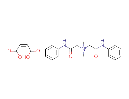 N,N-bis-(phenylcarbamoylmethyl)dimethylammonium maleate