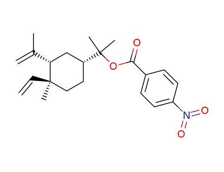 2-(4-nitro-benzoyloxy)-2-((1R)-4c-methyl-4t-vinyl-3c-isopropenyl-cyclohexyl-(r))-propane