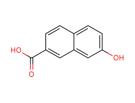Molecular Structure of 613-17-2 (7-Hydroxy-2-naphthoic acid)