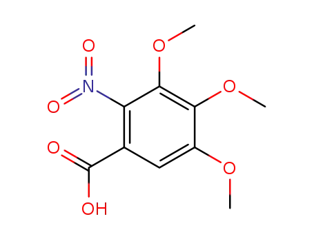 Molecular Structure of 66907-52-6 (3,4,5-TRIMETHOXY-2-NITROBENZOIC ACID)