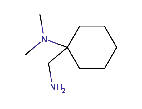 Molecular Structure of 41806-09-1 (N-[1-(AMINOMETHYL)CYCLOHEXYL]-N,N-DIMETHYLAMINE)