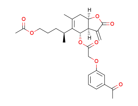 1-O-acetyl-6-O-(2-(3-acetylphenoxy)acetyl)britannilactone