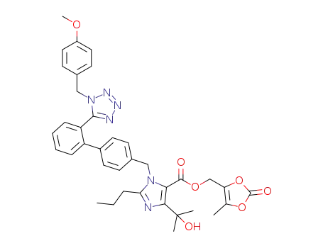 (5-methyl-2-oxo-1,3-dioxol-4-yl)methyl 4-(1-hydroxy-1-methylethyl)-1-({2'-[1-(4-methoxybenzyl)-1H-tetrazol-5-yl]biphenyl-4-yl}methyl)-2-propyl-1H-imidazole-5-carboxylate